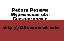 Работа Резюме. Мурманская обл.,Снежногорск г.